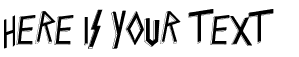 Your preview of Slaytanic font