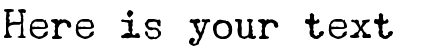 Your preview of Underwood Champion font