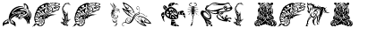 Your preview of Tribal Animals Tattoo Designs font