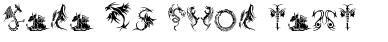 Your preview of Tribal Dragons Tattoo Designs font