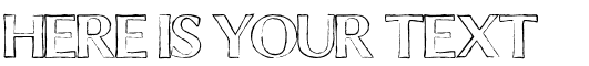 Your preview of Chalk Line Outline font