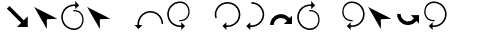 Your preview of Arrows font