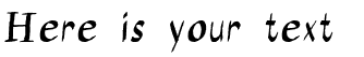 Your preview of Calligraserif font