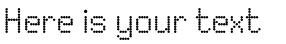 Your preview of Dited font