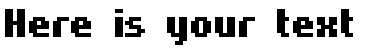 Your preview of Hardpixel font