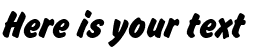 Your preview of Brush Hand New font