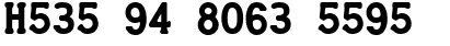 Your preview of Credit Card font