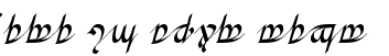 Your preview of Greifswalder Tengwar font
