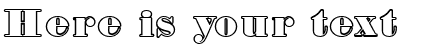 Your preview of Fette Bauersche Antiqua Hollow font