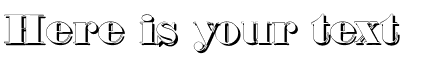 Your preview of Fette Bauersche Antiqua Shadow font