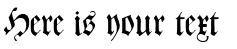 Your preview of CAT Zentenaer Fraktur UNZ1 font