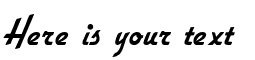 Your preview of Flottflott font