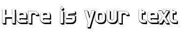 Your preview of CAT North Shadow font
