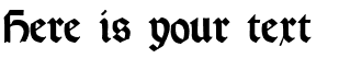 Your preview of Rundgotisch Rauh font