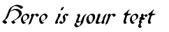 Your preview of Biedermeier Kursiv font