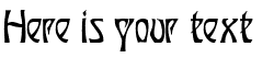 Your preview of Ober Tuerkheim font