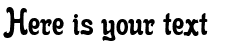 Your preview of Gloria font