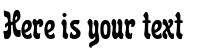 Your preview of Reclame font