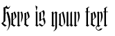 Your preview of Hofstaetten font
