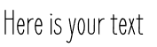 Your preview of Frenchpress font