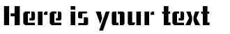 Your preview of USSR Stencil font