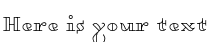 Your preview of Dagerotypos font