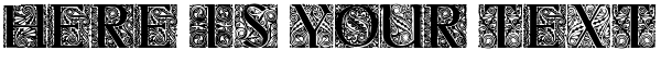 Your preview of Behrens Antiqua Initialen font