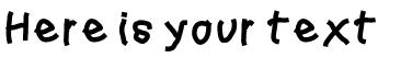 Your preview of Squared Hand font