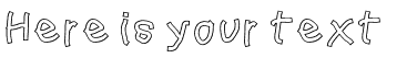Your preview of Squared Hand Outline font