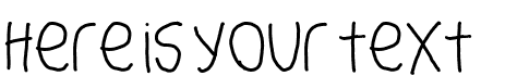 Your preview of Big Writer font