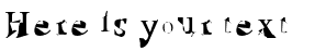 Your preview of Ruined Serif font