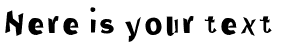 Your preview of Through The Black font
