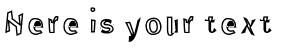 Your preview of Through The Black Reverse font