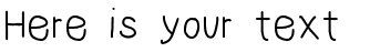 Your preview of NumbBunny font