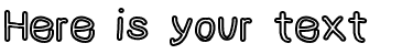 Your preview of NumbBunny Bold Outline font
