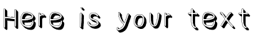 Your preview of NumbBunny Shadow font