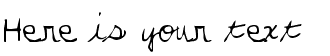 Your preview of Parkers hand font
