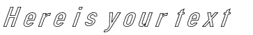 Your preview of DIN Kursivschrift Breit Ghost font