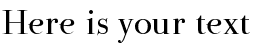 Your preview of Parma Petit font