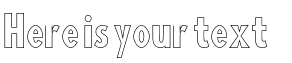 Your preview of Blink 'Liner font