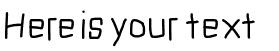 Your preview of Squarish font