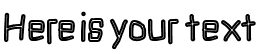 Your preview of Squarish Fog font