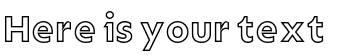 Your preview of Rain Outline font