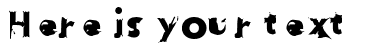 Your preview of Hussar Przerywany font