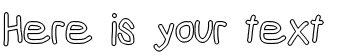 Your preview of Mew? Outline font
