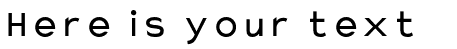 Your preview of Charger Monospace font