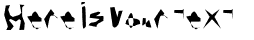 Your preview of Corrode font