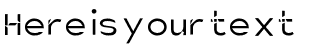 Your preview of Charger Static font
