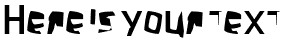 Your preview of Crazy Punk font