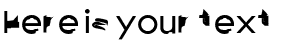 Your preview of Distorted Sans font